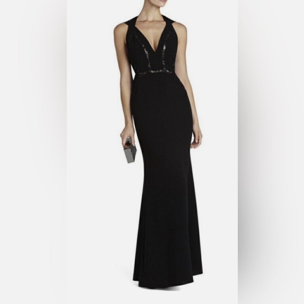 BCBGMAXAZRIA
Penelope Halter V-Neck Long Gown
Size 0